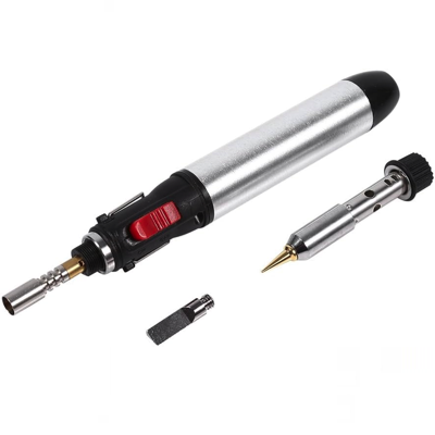 HardwareCity CORDLESS Butane Refillable 4-IN-1 Soldering Iron HT-1934
